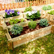 Wooden Square Foot Garden - Forest Style